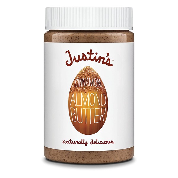 Justin's Cinnamon Almond Butter, No Stir, Gluten-free, Non-GMO, Responsibly Sourced, 16oz Jar