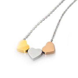 Dainty Heart Pendant Necklace, Simple Everyday Jewelry Chain, Tiny Fashion Accessory for Teen Girls, Women, Daughter, Mom, Valentines Day/Birthday, Gift for Her - Silver