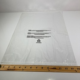 Sewing Collection, Inc. (1000) Clear Plastic Shipping Storage Bags Suffocation Warning 14" x 20" x 1 mil