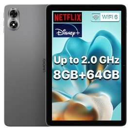 UMIDIGI G1 Tab Tablet 2025, 8(4+4) GB+64GB 1TB Expand, 5G/2.4G WiFi, 10.1 inch HD Premium Silk-Feel Design Tablet up to 2.0 GHz, 6000mAh, Dual Camera,BT,1280 * 800 with Stereo Dual Speakers