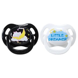 CutiePlusU Adult Sized Dummies for Adults, Babies, Large Shield, Pack of 2 (Dreamer & Rabbit)