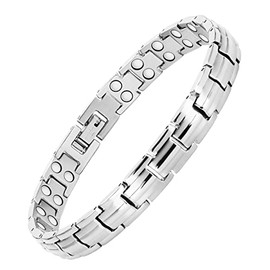 Jeracol Jeracol Lymphatic Detox Magnetic Bracelets for Women,Titanium Steel Brazaletes with Ultra Strength Magnets,Adjustable Length with Sizing Tool