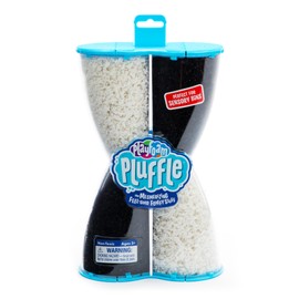 Educational Insights Pluffle® Black & White 2-Pack - Sensory Bin Foam Set, No Mess Alternative to Sand Toys & Slime for Toddlers, Fun Sensory Table Filler for Home or Classroom, Gift for Kids Ages 3+