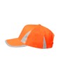 BLUECHOLON 5 Panel Polyester High Vis Adjustable Sports Hat Neon