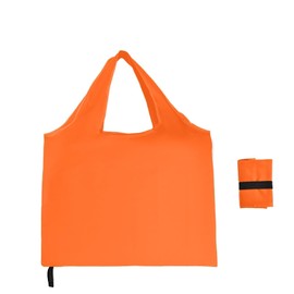 Criyar 1 Pack Foldable Shopping Bag, Waterproof Reusable Grocery Bag Holder,Tote Bags Nylon Bags(Orange)