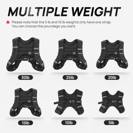 Weighted Vest for Women Men BeatBoost 10 lb Weight Vest with Ironsand for Walking Strength Training Running Workout Black