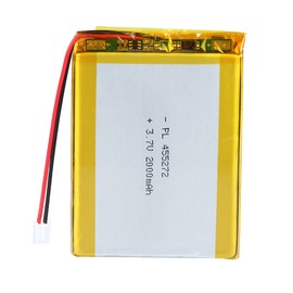 YTKavq 455272 - Batería de ion de litio (3,7 V, 2000 mAh, ion de litio, ion de litio, 2 pH, conector de paso de 2,0 mm)