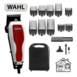 Máquina Wahl Complete Haircutting Kit 17 Piezas Cortadora De Pelo Color Rojoblanco, Modelo 79420-200, Incluye Estuche Rígido                          