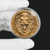 Lion of Judah Challenge Coin - 5-Pack Religious Coins with