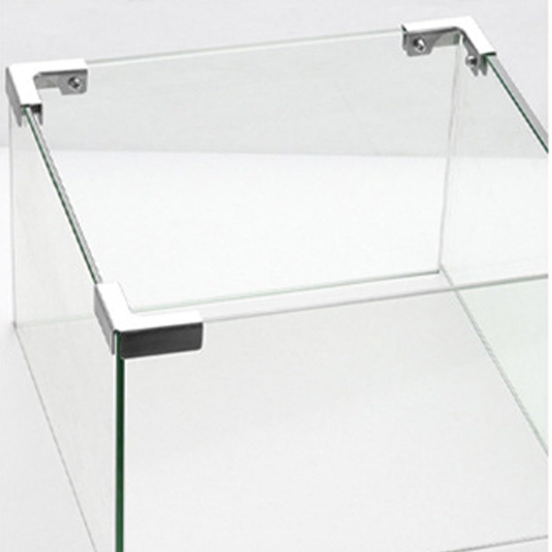 4Pcs Stable L-Shaped Glass Clamp Strong Durable Alloy Corner Braces