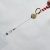 [Kizvora] Red Crystal Beaded Lanyard for ID Badges & Keys