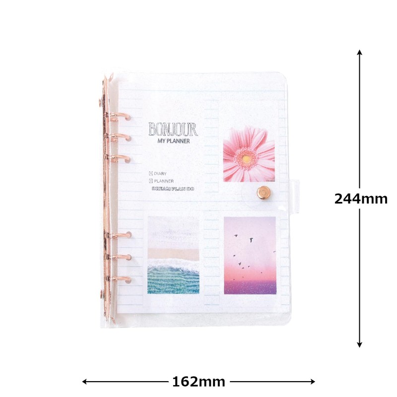 Modern Trading Binder A5 My Planner Binder Pink Gold 120630