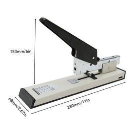 Heavy Duty Stapler Effort Saving Thickened Large Capacity Sturdy Metal Desk Stapler for Family Office School