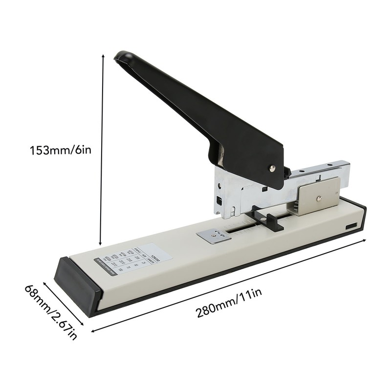 Heavy Duty Stapler Effort Saving Thickened Large Capacity Sturdy Metal