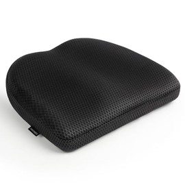 AIHOMED Office Chair Cushion - Breathable Pressure Relief Seat Cushion with Hours Sitting on Gaming/Car/Wheelchair, Extra-Dense Air Fiber for Orthopedic Coccyx, Sciatica & Hip Support(Dark Gray)