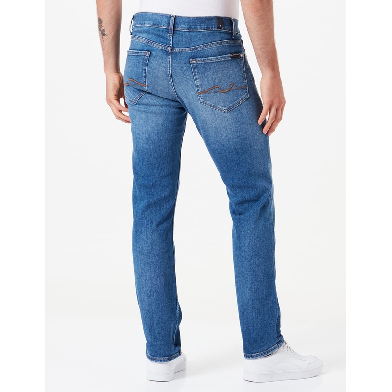 7 For All Mankind Men's Slimmy Stretch Tek Jeans, Mid