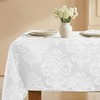 SASTYBALE White Table Cloth Rectangle Tablecloth (60"x84")