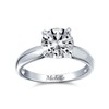Bling Jewelry Sterling Silver Classic CZ Round Solitaire Engagement Ring