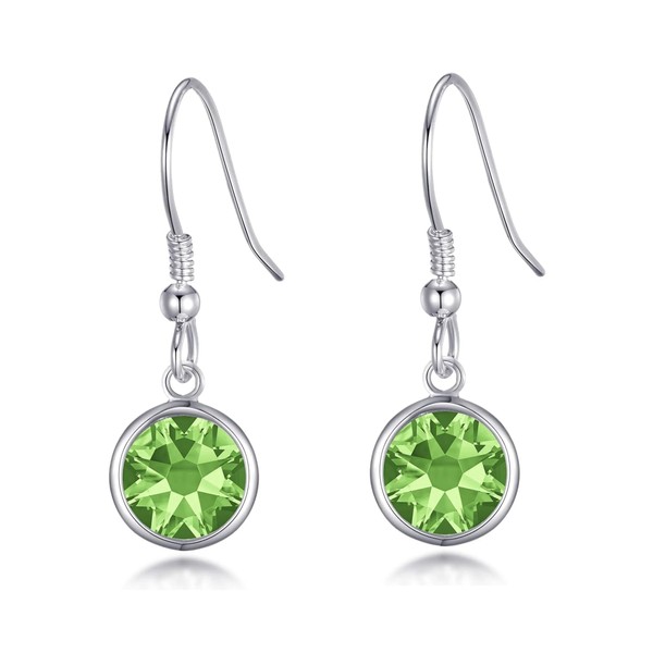 Philip Jones Light Green Crystal Drop Earrings Created Zircondia® Crystals