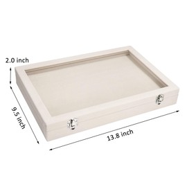 Ring Organizer Tray 100 Slot Velvet Ring Earring Storage Box TranSparent Cover Jewelry Store Ring Display Box Jewelry Display Cabinet for Girl Wife Mother