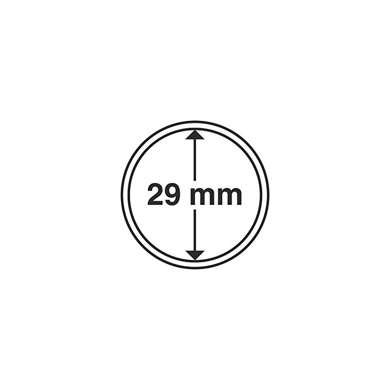 Leuchtturm CAPS29 10 Münzkapseln 29 mm