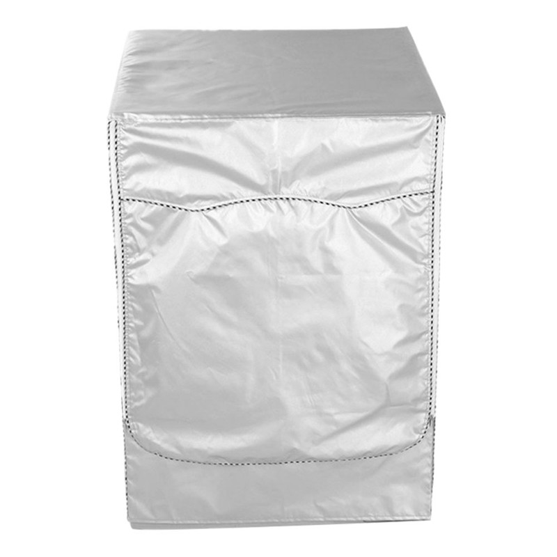Household Universal Waterproof Sunscreen Washing Machine Dust Cover Protector Accessory(Silver