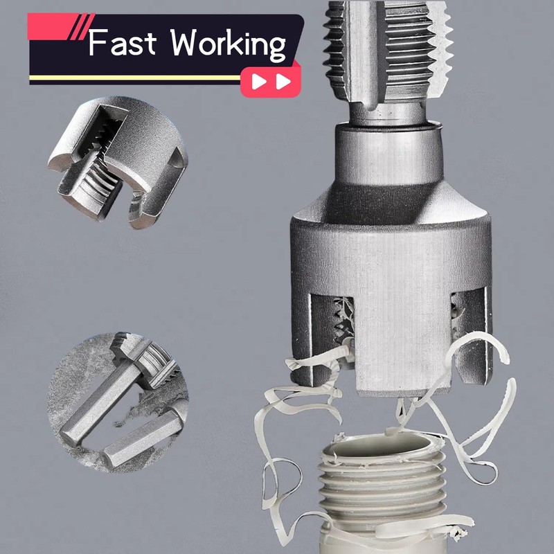 Pipe Thread Cutting Tool, Integrated Internal & External Threading Tool