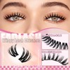 FADLASH Lash Clusters Natural Eyelash Clusters 168Pcs Individual Wispy Lash