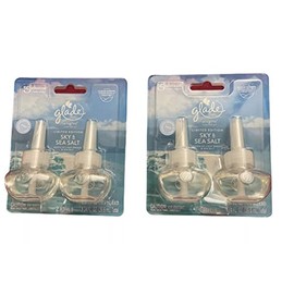 Glade sky & sea salt Limited Edition Plugins Scented Oils Refills 4 Refills 2- Pack of 2