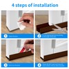 2 Pack Door Draft Stopper, 39” Length Cuttable Under Door