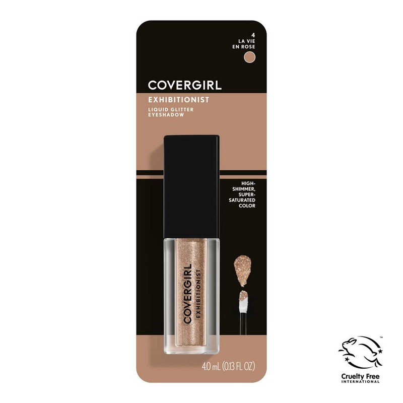 Covergirl Exhibitionist Liquid Glitter Eyeshadow, La Vie En Rose, 0.13