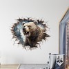 GRAZDesign Wall Sticker Bear Wall Breakthrough Wall Sticker Brown Bear