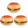 Gatuida 3 Pcs Hamburger Timer, 60 Minutes Funny Classroom Timer,