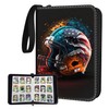 Football Card Binder,9-Pocket Book For 900 Cards,50 Removable Binders Football