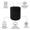 Couver Women Black Number 6 Sports/Athletic Terry Cloth Sweat Wristband,