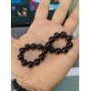 RAYON GARNET bead bracelet MEN Stretch 10mm Untreated 7 7.5