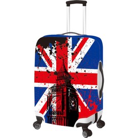 Primeware Travel Luggage Cover Protector Suitcase Washable Cover High Elasticity (Big Ben Medium)
