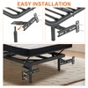 Colinktool Adjustable Headboard Bracket Kit - Black Metal Bed Frame