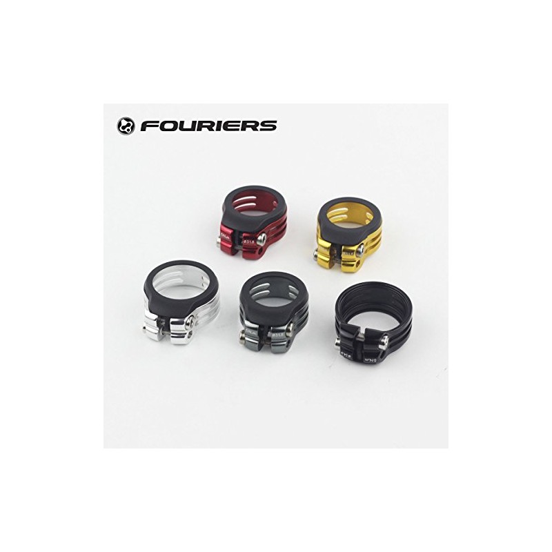 FOURIERS Seatpost Clamp Seat Clamp Red Seatpost Clamp Red 31.8mm