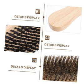 OHPHCALL 1pc Beard Brush Boar Bristles for Men Dual-sided Grooming Tool for Beard and Shredded Hair Care Beech Brush for Easy Cleaning and Comfortable Shaving