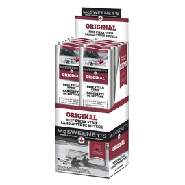 McSweeney's Original Beef Steak Strips Box, 12 x 28g