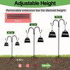 Bird Feeder Pole, Double Shepherds Hooks for Outdoor with 5