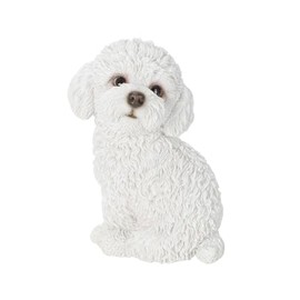 Oubia H24092 Looking Back Toy Poodle Shiro (Small) 4.9 x 3.1 x 5.5 inches (10 x 8 x 14 cm) Doll Figurine Figurine Animal Garden Decoration Dog Dog