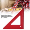 Woodworking Hole Scribing Gauge 45/90 Degree Aluminum Triangular Ruler Carpenter