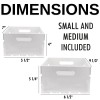 Not Available Hampton Art Good Wood Wood Crate, White, 2
