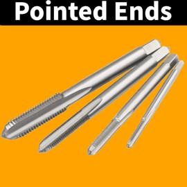 10 Piece Tap Set, Thread Cutting Tool Set, HSS Metric Straight Pipe M1 M1.2 M1.4 M1.6 M1.7 M1.8 M2 M2.5 M3 M3.5 Model Making Tap Set Hand Tool Set