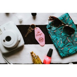 Sorority Shop Chi Omega Vintage Motel Keychain