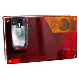 The Drive Aspöck Multipoint I 1 Trailer Rear Light Right Passenger Side with Reversing Light Bayonet Connection Rear Light for Car Trailers and Caravans
