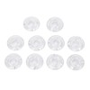 10Pcs Guitar Effect Pedal Footswitch Topper ABS Clear Single Pedal