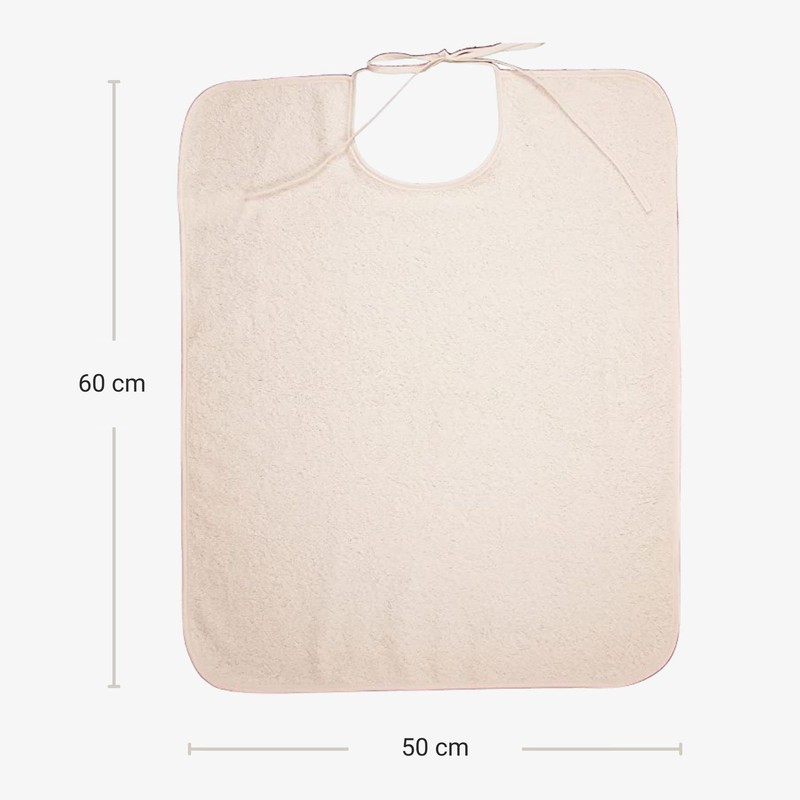 Ti TIN | Set of 3 White Bibs for Adults